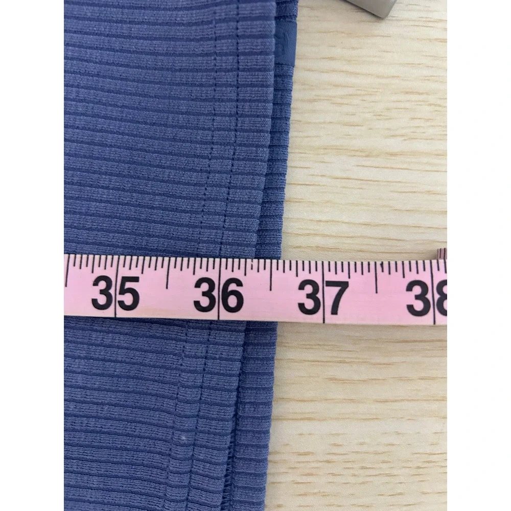Lululemon Ribbed Softstreme‎ Slim-Fit Tank Dress Oasis Blue size 4 athleisure